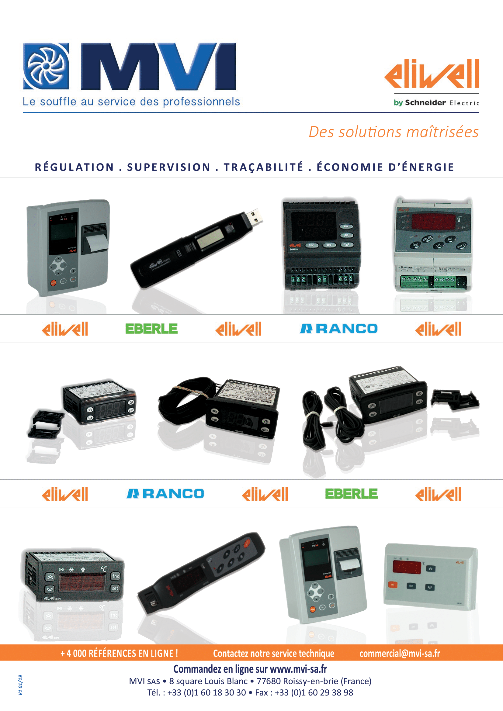 Découvrez le catalogue Eliwell disponible chez MVI